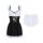 Glorious temptation lingerie set - sexy maid costume with open-crotch design, seductive & sweet outfit for women