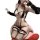 Glossy pvc bodysuit for women featuring seductive lace-up bondage design with cut-outs and no-remove straps.