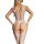 Sexy womens bodysuit featuring adjustable straps and sheer charm design, perfect for evening wear.