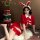 Glowing cloud christmas lingerie robe - velvet pure & alluring sleep dress for role play & holiday cosplay, festive design wi...