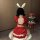 Glowing cloud christmas lingerie robe - velvet sleep dress for role play & holiday cosplay, festive design with bunny ears an...