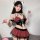 Glowing cloud cosplay lingerie featuring a devil costume with plaid patterns, pvc pu leather design, and cat ears for anime-i...