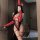 Glowing cloud sexy pu leather & mesh bodysuit - lace-up sheer uniform set for women, featuring bold red accents and intricate...