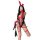 Glowing cloud sexy pu leather & mesh bodysuit - lace-up sheer uniform set for women