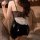 Glowing cloud sexy pvc lace-up high-slit cheongsam sleepwear - backless boudoir dress for women, elegant design with lace det...