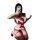 Glowing cloud velvet christmas lingerie nightgown - sexy open-crotch holiday costume outfit featuring festive red and white d...