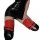 Glowing pu leather over-the-knee socks with thigh-high design, perfect for anime cosplay, featuring bold red accents and shin...