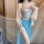 Golden night seductive hanfu lingerie set - vintage chinese-inspired erotic costume with embroidery, no-remove design