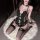 Golden night sexy cat maid costume - cute & alluring sheer mesh lingerie outfit for cosplay & role play