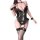 Golden night sexy cat maid costume - cute & alluring sheer mesh lingerie outfit for cosplay & role play