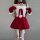 Golden night sexy christmas bunny girl costume - seductive lingerie set with bow & wings
