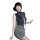 Golden night sexy lingerie set - pure & tempting secretary skirt air hostess costume nightclub no-remove outfit