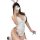 Gorgeous cloud lingerie set - sweet bunny cosplay outfit with leather accents & ties