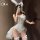 Gorgeous cloud sexy lingerie costume - bunny girl halloween outfit for nightclub & christmas cosplay
