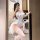 Gorgeous cloud sexy lingerie costume - bunny girl halloween outfit for nightclub & christmas cosplay, featuring a white bodic...