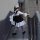 Gothic lolita maid dress - black & white cute japanese style costume for halloween & cosplay, featuring ruffled sleeves and s...