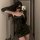 Gueiyun sexy catwoman agent costume - dark leather corset dress with demonic allure & elegant gothic style