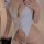 Sexy pvc nurse outfit with lace-up front, perfect for cosplay or anime-themed outfits.