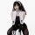 Guiyun original design nun cosplay lingerie set featuring seductive lace cut-out and high-slit design, perfect for erotic out...