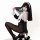 Guiyun original design nun cosplay lingerie set featuring seductive lace cut-out and high-slit design, perfect for erotic out...