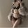 Sexy guiyun lingerie set featuring japanese lace design, elegant black bra with bows and matching panties, perfect for a dari...