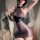 Sexy sheer halter bodycon sleep dress for women, slimming design perfect for date night and new year outfits.