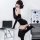 Sexy outfit featuring guoyun aurora shiny silk stockings with lace, perfect for women seeking elegance and allure.