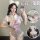Kawaii-inspired swimsuit featuring backless design, perfect for cosplay enthusiasts seeking a touch of charm and allure.