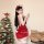 Sexy christmas dress with reindeer antlers, perfect for halloween parties and stage performances