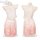 Vintage-inspired silk look belly dance bodice with sheer lace sleepwear set featuring delicate floral patterns and elegant de...