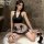 Huanqing new k-pop girl group set - sleeveless backless pleated skirt jk uniform with pure-yu lingerie vibes