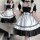 Japanese anime maid costume - cute sweet sexy cosplay dress for girls, lolita performance outfit featuring black and white ru...