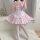 Japanese anime maid costume - pink & white cosplay dress for restaurant roleplay, custom factory made