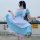 Japanese black and white maid dress for women, cute lolita cosplay costume, plus size kawaii servant outfit.