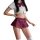 Japanese-style school uniform featuring a white cropped top with a bow tie and a pleated skirt, perfect for youthful fashion.