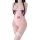 Japanese style cute anime smiley miko-inspired one-piece swimsuit featuring kawaii design, perfect deadstock miko-themed body...