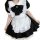 Japanese cute bunny maid cosplay dress - black & white lolita servant outfit for women, featuring a black and white design wi...