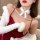 Japanese-style cute lingerie set featuring a bow, lace, and jingle bell collar for women.