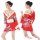 Japanese geisha kimono sleepwear set featuring vibrant floral patterns, perfect for cosplay or evening wear. includes a styli...