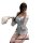 Japanese-inspired sensual lingerie set featuring a kimono-style design with delicate floral patterns, perfect for a luxurious...