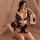 Sexy floral print japanese kimono lingerie set, elegant design perfect for saunas and photo shoots, one-piece sensual costume...
