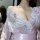 Japanese kimono lingerie set - sheer mesh sexy sleepwear for role play & date night, featuring intricate floral embroidery an...