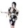 Japanese kimono lingerie set for women - flirty playful costume with floral print & dramatic sleeves