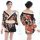 Japanese kimono-style sexy lingerie robe - playful adult costume sleepwear for women featuring vibrant floral patterns and el...