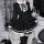 Japanese style lolita dress - sweet & edgy black white maid cosplay costume, aesthetic subculture outfit featuring long sleev...