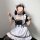 Japanese maid costume dress featuring a cute anime schoolgirl design, perfect for lolita outfits. plus-size cosplay dress wit...