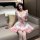Japanese maid costume dress featuring sweet cat girl design, kawaii lolita style anime cosplay outfit for women with ruffled ...