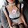 Japanese style maid costume set - sexy yukata-inspired lingerie with lace & frills for nightclub or role play