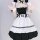 Japanese maid costume for women featuring a sexy cosplay lolita dress with an apron and headband, perfect for anime enthusias...