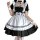 Japanese maid dress cosplay outfit featuring cute anime lolita design, perfect for womens plus size kawaii fashion.